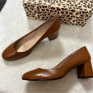 Anthropologie french sole trance leather pump